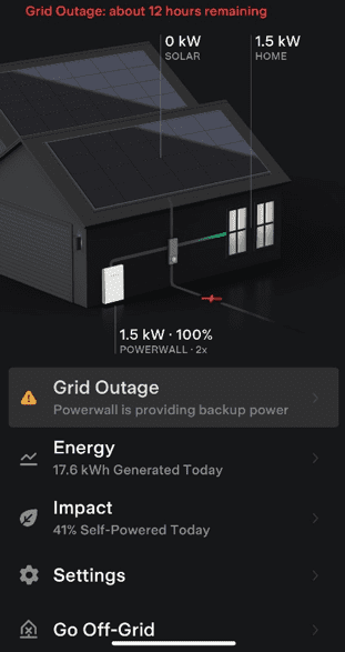 tesla powerwall app