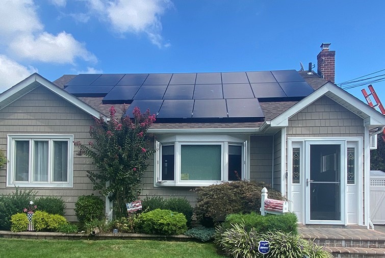solar panels on home